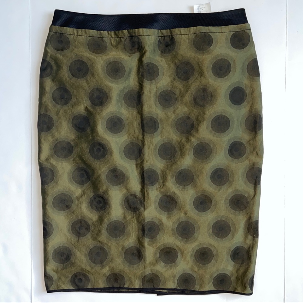 Vera Wang Lavender Label Pencil Skirt Circle Print